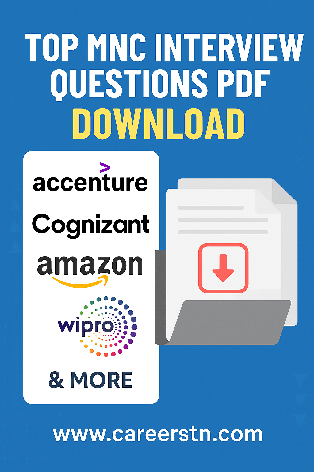 Top MNC Interview Questions PDF Download – Accenture, Cognizant, Amazon, Wipro & More!